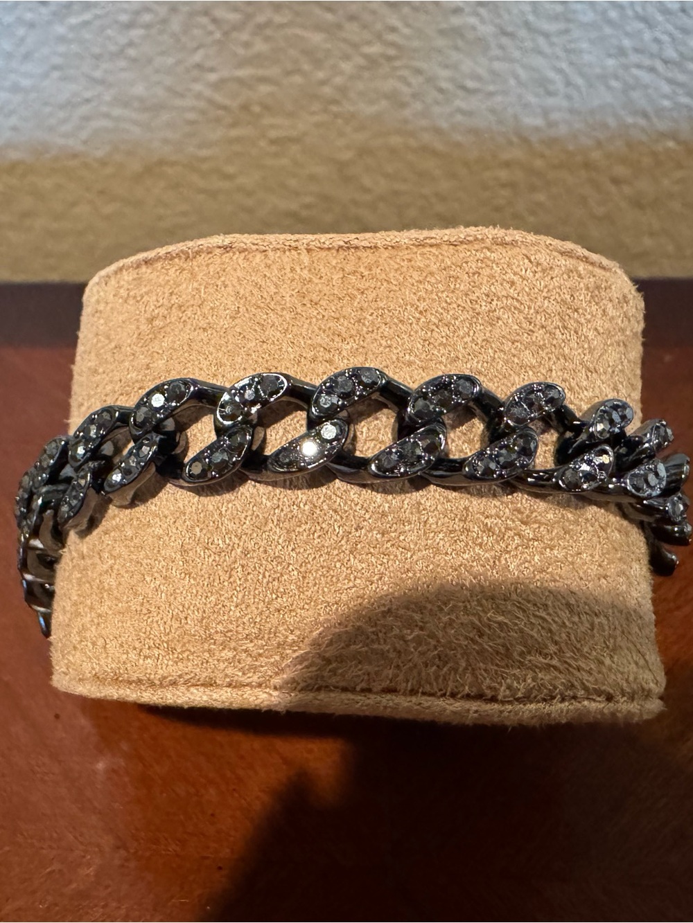 Park Lane Black Crystal Link Bracelet